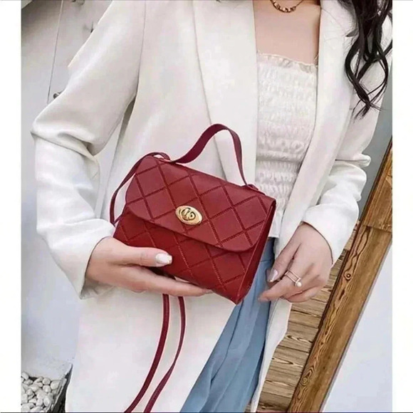 ⚠️Clearance Small Messenger Crossbody Bag White / Pink / Black / Brown / Red - Picture 4 of 11